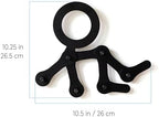 Three by Three Seattle Baby Wall-Mounted Coat Rack, Black Metal - Image 5