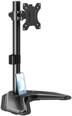 MOUNTUP Single Monitor Stands, Freestanding VESA Monitor Desk Mount fits 13'' to 32'' Computer Screen with Height Adjustable, Swivel, Tilt, Rotation, 17.6 lbs Load, For Home Office, VESA 75x75/100x100 by MOUNTUP
