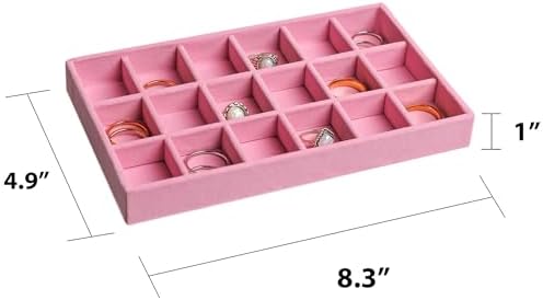 Frebeauty Jewelry Trays for Drawer,Set of 9 Jewelry Organizer and Storage - Image 2
