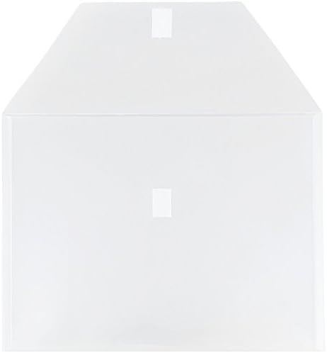 JAM PAPER Plastic Envelopes with Hook & Loop Closure - Letter Booklet - 9 3/4 x 13 - Clear - 12/Pack (Pack of 3) - Image 2