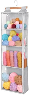 Univivi 4-Tier Hanging Yarn Storage Organizer, Grey by Univivi