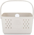 Parker Baby Co. Quick-Dry Bath Caddy Organizer with Handle - Snow, Large by ParkerBabyCo