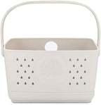 Parker Baby Co. Quick-Dry Bath Caddy Organizer with Handle - Snow, Large by ParkerBabyCo