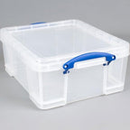 Really Useful Box 5 Pack 17L Plastic Storage Bins with Snap Lids and Clip Lock, Clear - Image 5