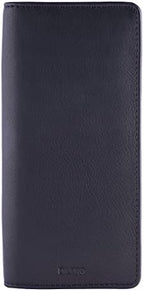 DiLoro Leather Zippered Triple or Quad Pen Case Pencil Pouch Holder for Three or Four Fountain Ballpoint Rollerball Pens or Glasses (Nappa Black) by DiLoroSwitzerland