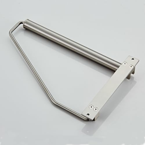 Folding Wall Mounted Clothes Hanger Rack Clothes Hook Solid Brass with Swing Arm Holder Clothing Hanging System Closet Storage Organizer Heavy Duty Drying Rack Wall Mount,Brushed Nickel - Image 7