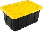 Sterilite Industrial Storage Tote with Lids for Garage, 17 Gallon, 24-Pack by Sterilite