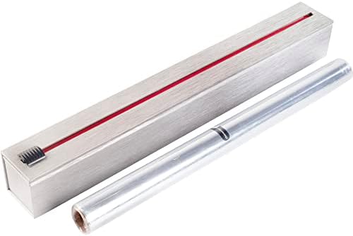 ChicWrap Stainless Steel Aluminum Foil Dispenser - Includes 18"x30' roll by ChicWrap