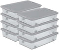 Sterilite Wheeled Latching Box w/Lids for Home & Office, 56 Quart, 8-Pack by Sterilite