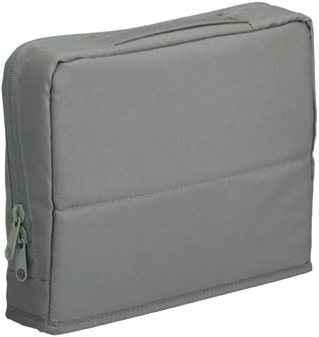 KOKUYO Pencil Case Pouch, Haco-Biz Standing Pen Pouch Bag, Foldable Stand up Pencil Holder Organizer, Large Capacity Portable Pencil Box for Office Supplies, Gray - Image 5