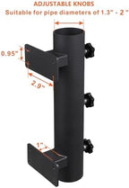 Heavy Duty Parasol Holder Patio Umbrella Stand Mount Umbrella Stand Bench Buddy Umbrella Holder Fixed Clip Umbrella Clamp for Deck,Railings,Beach Courtyard Balcony,Boats,Tailgates - Image 2