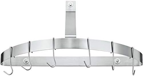 Cuisinart Chef's Classic Half-Circle Wall-Mount Pot Rack, Brushed Stainless by Cuisinart