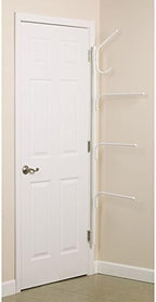 Household Essentials Hinge-It Clutterbuster Valet Family Towel Bar, White - Image 4