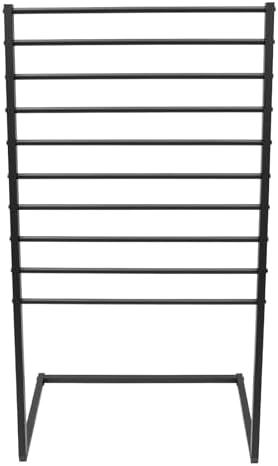 Scarf Display Stand, 10 Tier Metal Scarf Holder Organizer, Scarf Hanger Scarf Holder Scarf Organizer Belt Organizer Pants Rack Scarf Rack for Commercial Clothing Retail Store (Black, 80cm) - Image 5