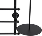 Ribbon Storage Organizer, Wall Mounted Ribbon Organizer, 12-Tier Metal Gift Wrapping Paper Rack, Spool Tie Scarf Hijab Belt Towel Hanger, for Home, Craft Room, Flower Shop, Black, 31.5in Wide - Image 5