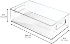 iDesign Stackable Fridge Bin, Set of 6, Clear - Image 3