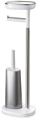 Joseph Joseph EasyStore Butler Toilet Paper Holder Stand and Flex Toilet Brush with Shelf and Drawer, Stainless Steel by Unknown