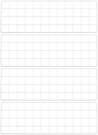 PATIKIL 24x8 Inch Wall Grid Panel, 4 Pcs Metal Wire Photo Wall Decorative Grid for Photo Display Hanging Picture Memo Home Decorations, White by PATIKIL