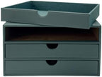 UnionBasic Document Organizer, 3-Drawer File Cabinet Document Storage Box, Office Desktop Filing Organizer, Dark Ivy - Image 5