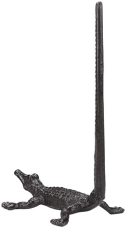 BRASSTAR Cast Iron Crocodile Paper Towel Holder - Image 4