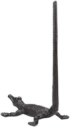 BRASSTAR Cast Iron Crocodile Paper Towel Holder - Image 4