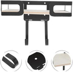 Ironing Board Holder Wood Metal Wall Mount with Removable Hook - Image 7