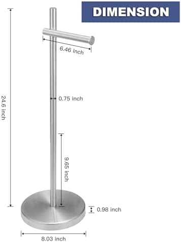 Paper Holder,Bathroom Toilet Paper Roll Holder Freestanding - Image 4
