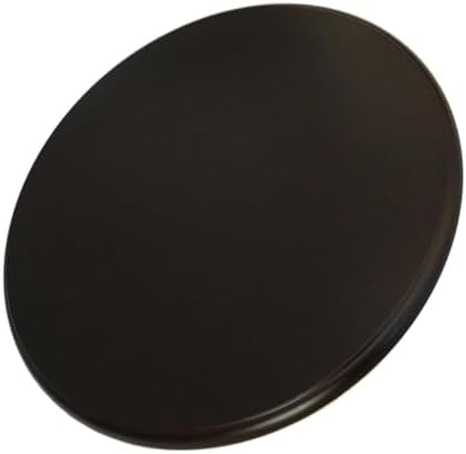 Black Lazy Susan for Table Top 24 inch Big Round Wood Turntable by RAUMPA