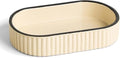 Preston Lane Ceramic Vanity Tray for Bathroom Countertop, Medium, Alabaster by Unknown