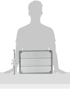 Honey-Can-Do KCH-02154 Steel Mesh 5-Compartment Cutlery Utensil Organizer, Silver (Pack of 6) - Image 5