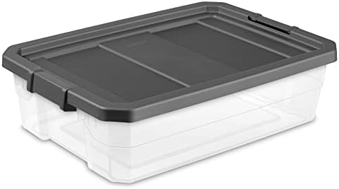 Sterilite Modular Stacker Box with Latching Lid, 40 Quart, 6-Pack - Image 4