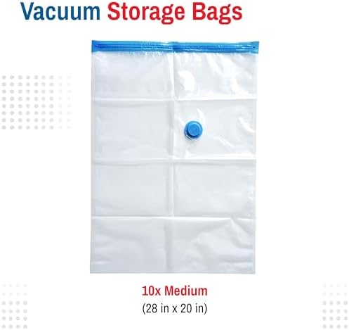 Spacesaver Vacuum Storage Bags with Hand Pump, Medium, 10 Pack - Image 3