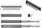 15-Hook Designer Wardrobe Reversible Closet Tie Rack with 11.22 Inch Retractable Pullout Extension (Polished Chrome) - Image 4