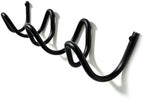 RRG Wavy Wall Mount Coat Rack,11.4 Inch Black Heavy Duty Wave Hook Strip by RRG