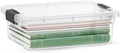 Superio 7.4 Quart Clear Plastic Storage Bin with Lid, Stackable Organizer Box, BPA-Free Storage Container for Home, Garage, School & Office, 1 Pack by Superio
