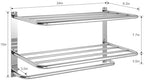 3-Tier Bathroom Towel Rack, SUS 304 Wall Mount, Brushed Nickel - Image 3