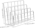 Iron File Holder Desktop Mail Organizer with Slots for Office Desk - Image 2