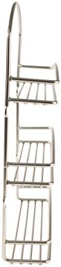 Spectrum Wall Mount Spice Rack 3 Tier Satin Nickel Metal Kitchen Spice Organizer, Wall Mounted Spice Rack Organizer for Kitchen Cabinet Pantry, Steel Wire Design for Wall Hanging Spice Storage - Image 3