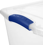 66 Qt Storage Bins 6-Pack, Clear Plastic Containers with Latching Lids - Image 7
