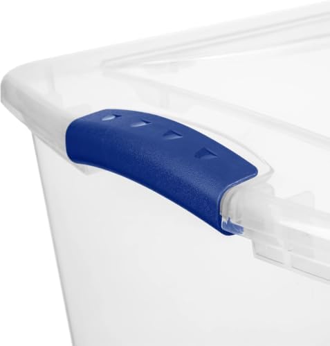 66 Qt Storage Bins 6-Pack, Clear Plastic Containers with Latching Lids - Image 7