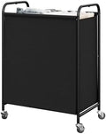 GRANNY SAYS 2 Section Laundry Sorter, 130L Large Hamper Basket with Wheels by GRANNYSAYS