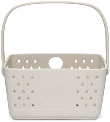 Parker Baby Co. Quick-Dry Bath Caddy Organizer with Handle - Snow, Regular by ParkerBabyCo