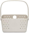 Parker Baby Co. Quick-Dry Bath Caddy Organizer with Handle - Snow, Regular by ParkerBabyCo