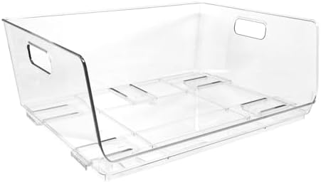 Isaac Jacobs 2-Piece (16" x 12" x 6.1") X-Large Wide Stackable Bins - Image 3
