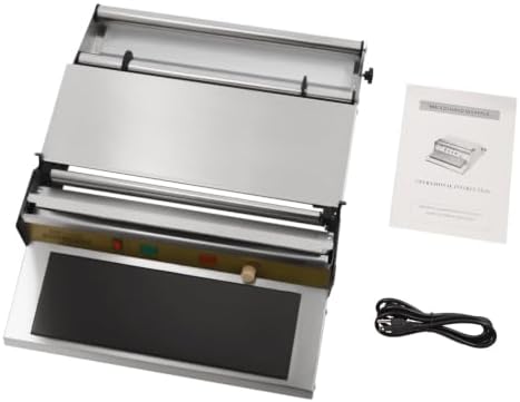 Hand Wrapping Machine, 110V 270W Cling Film Packaging Machine, 17.72In Width Heating Film Wrapper, Hand Food Wrap Film Dispenser for Supermarket, Fruit Store, Seafood Market, Household - Image 6