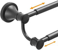Hoimpro Double Towel Bar Towel Rack for Bathroom Holder Wall Mounted Black by Hoimpro