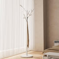 Muwuele Coat Rack, Solid Wood Coat Rack Freestanding with 12 Hooks, Coat tree freestanding 3 Adjustable Heights for coat, Hats, Handbags，Coat Stand for Entryway,Bedroom (White) by Muwuele