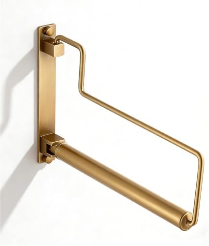 NEWRAIN Clothes Drying Rack, Laundry Racks for Drying Clothes, Wall Mounted Swing Arm Clothes Hanger for Laundry Room, Garage, Indoor & Outdoor Use,Antique Brass by NEWRAIN