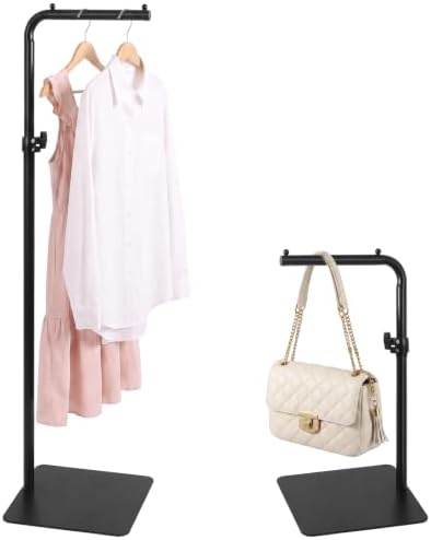 L-shaped Clothes Rack 64-inch Metal Clothing Stand Heavy-Duty Coat Rack by Unknown
