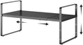 Expandable Cabinet Shelf Organizer, 16.5"~27''L, Black by jkxoo